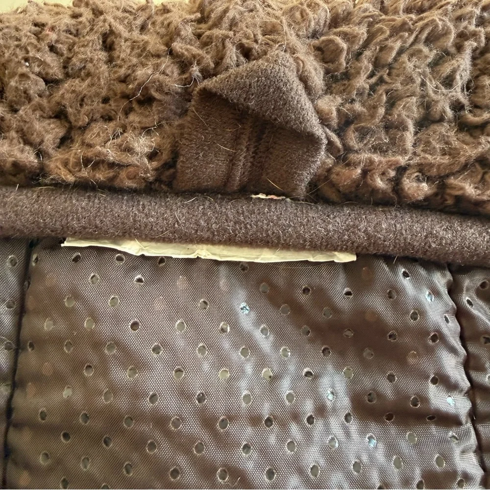 Fur Dog Crate Mat, 24” L X 14” W X 3.25” H, Brown